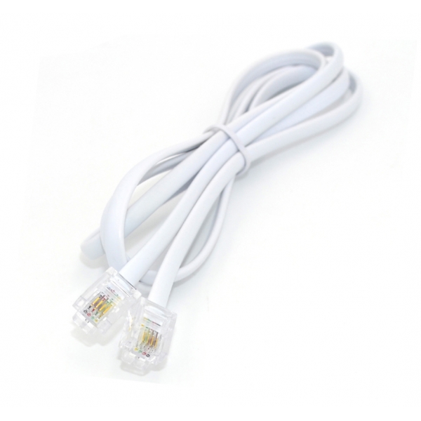 SM134-white-5m Τηλεφωνικό καλώδιο 5μ.